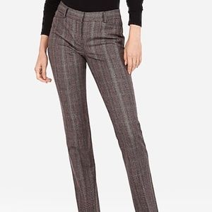 Mid Rise Marled Plaid Columnist Barely Boot Pant